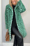 Leopard Print Plush Mid-length Coat