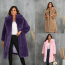 Mid-length Plush Fur Coat