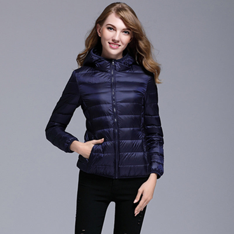 Lightweight Hooded Down Jacket