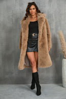 Mid-length Plush Fur Coat