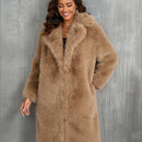 Mid-length Plush Fur Coat