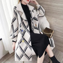 Mid-length Faux Mink Coat